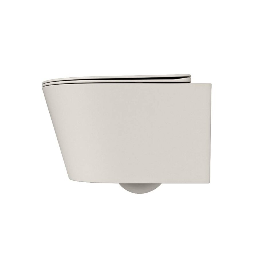 MONDIAZ LAVIE hangend toilet single fire rimless diepspoel Linen. Toiletzitting met quick-release & softclose Linen. - Afbeelding 8