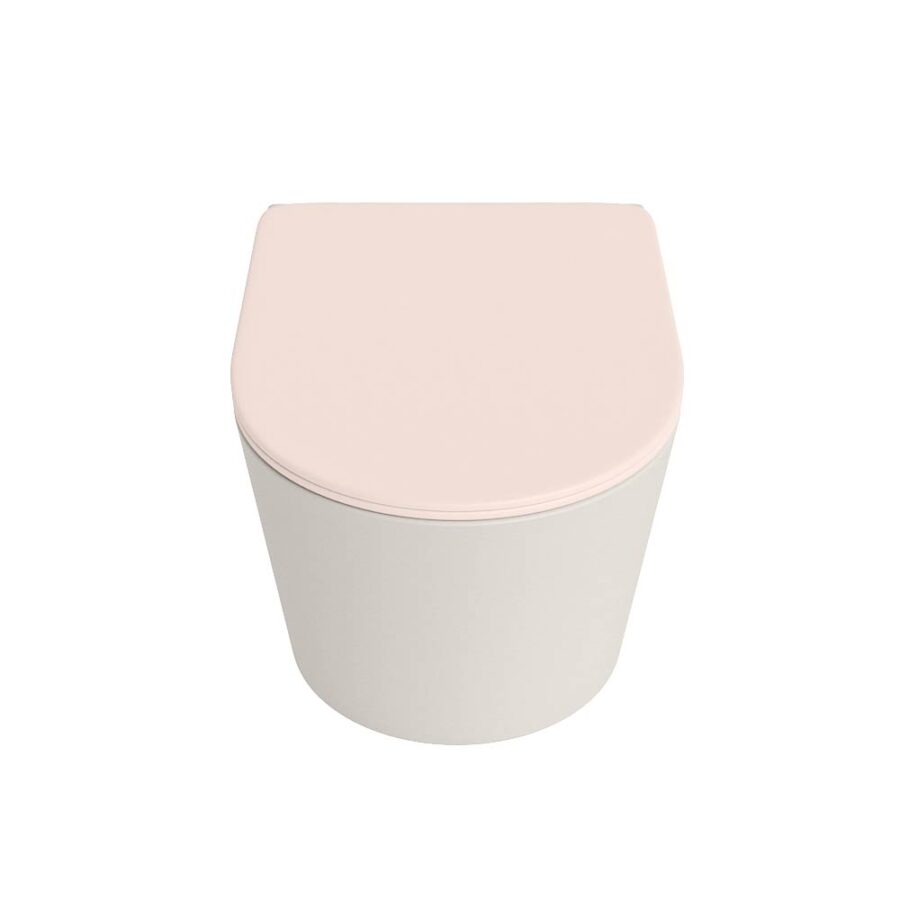 MONDIAZ LAVIE hangend toilet single fire rimless diepspoel Linen. Toiletzitting met quick-release & softclose Rosee. - Afbeelding 6