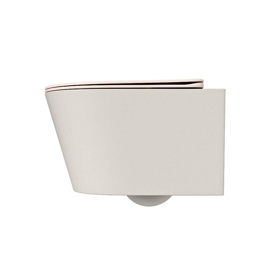 MONDIAZ LAVIE hangend toilet single fire rimless diepspoel Linen. Toiletzitting met quick-release & softclose Rosee. - Afbeelding 8