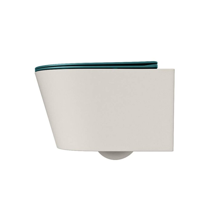 MONDIAZ LAVIE hangend toilet single fire rimless diepspoel Linen. Toiletzitting met quick-release & softclose Smag. - Afbeelding 8