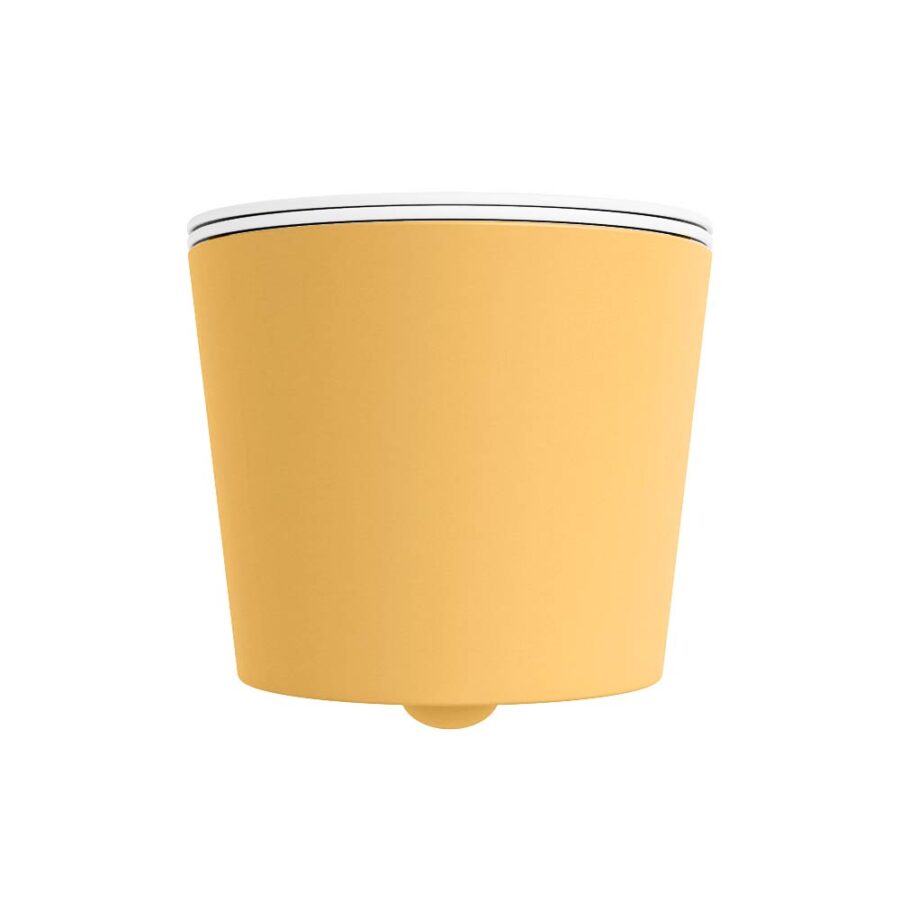 MONDIAZ LAVIE hangend toilet single fire rimless diepspoel Ocher. Toiletzitting met quick-release & softclose Talc. - Afbeelding 7