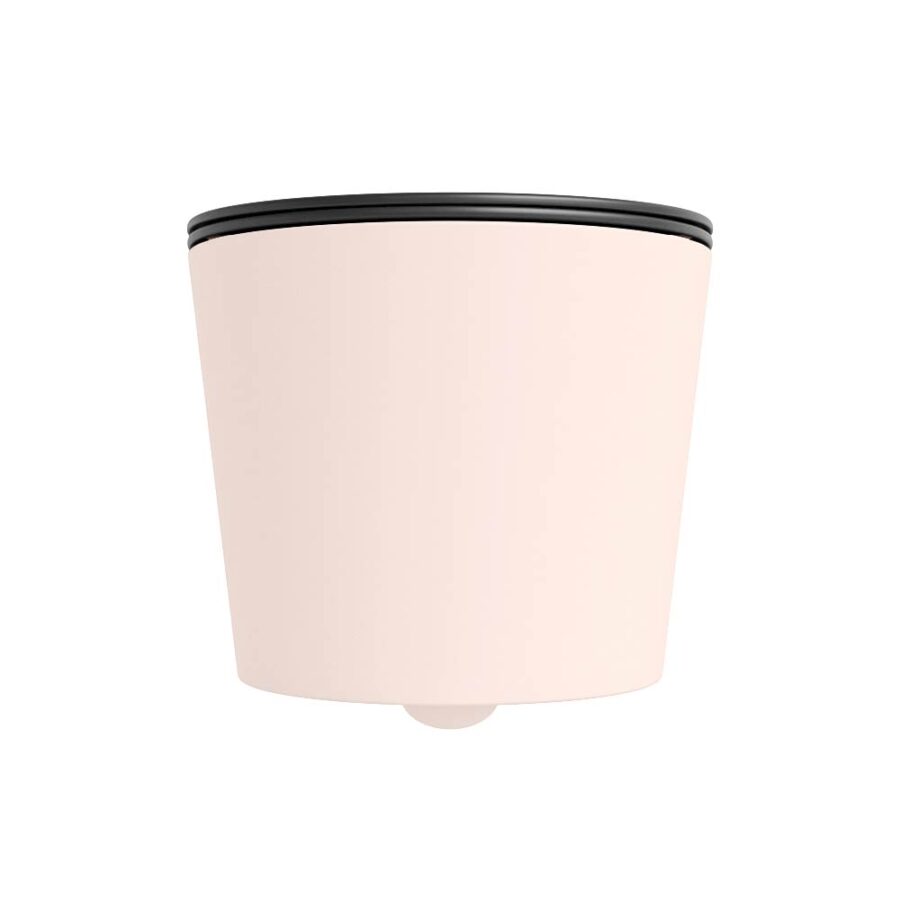 MONDIAZ LAVIE hangend toilet single fire rimless diepspoel Rosee. Toiletzitting met quick-release & softclose Dark Grey. - Afbeelding 7