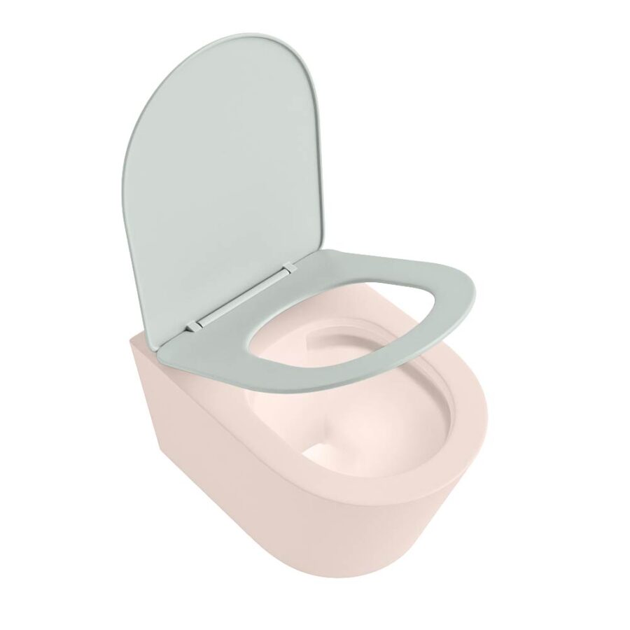 MONDIAZ LAVIE hangend toilet single fire rimless diepspoel Rosee. Toiletzitting met quick-release & softclose Greey. - Afbeelding 4