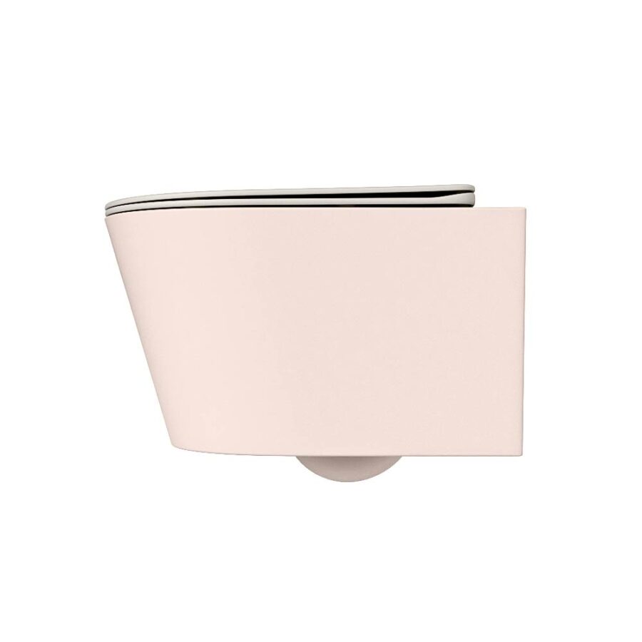 MONDIAZ LAVIE hangend toilet single fire rimless diepspoel Rosee. Toiletzitting met quick-release & softclose Linen. - Afbeelding 8
