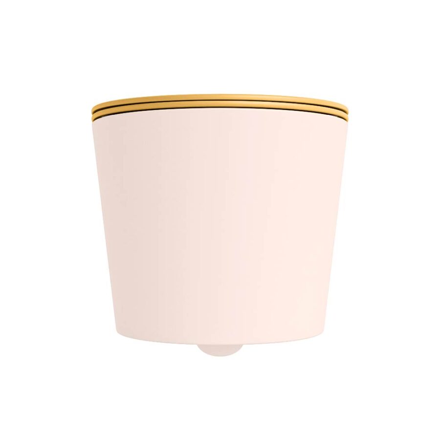 MONDIAZ LAVIE hangend toilet single fire rimless diepspoel Rosee. Toiletzitting met quick-release & softclose Ocher. - Afbeelding 7
