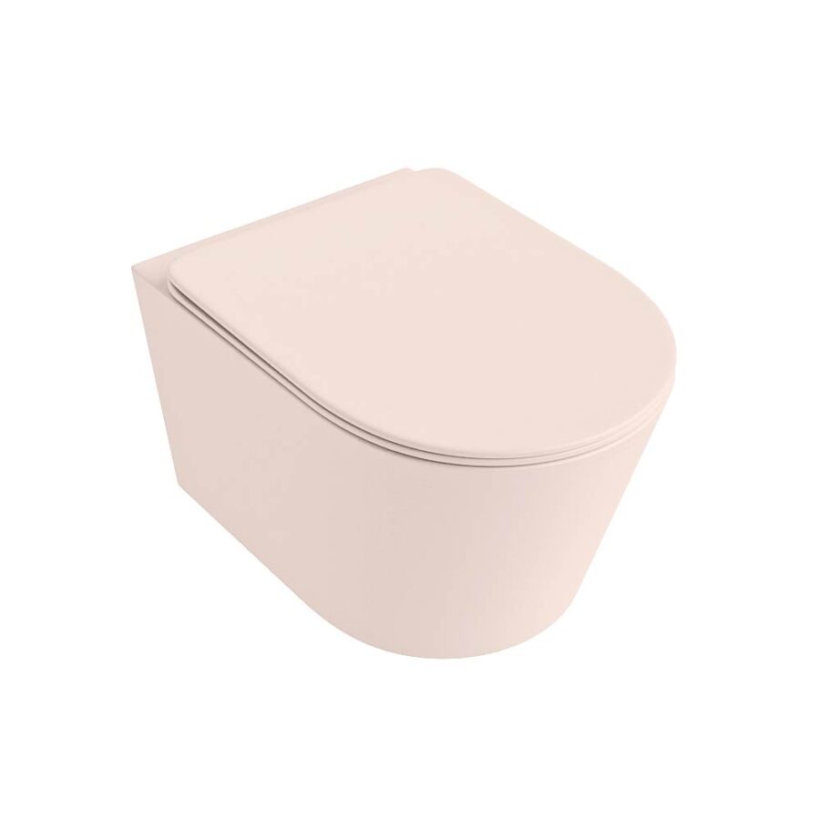 MONDIAZ LAVIE hangend toilet single fire rimless diepspoel Rosee. Toiletzitting met quick-release & softclose Rosee. - Afbeelding 5