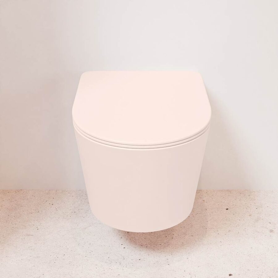 MONDIAZ LAVIE hangend toilet single fire rimless diepspoel Rosee. Toiletzitting met quick-release & softclose Rosee. - Afbeelding 2
