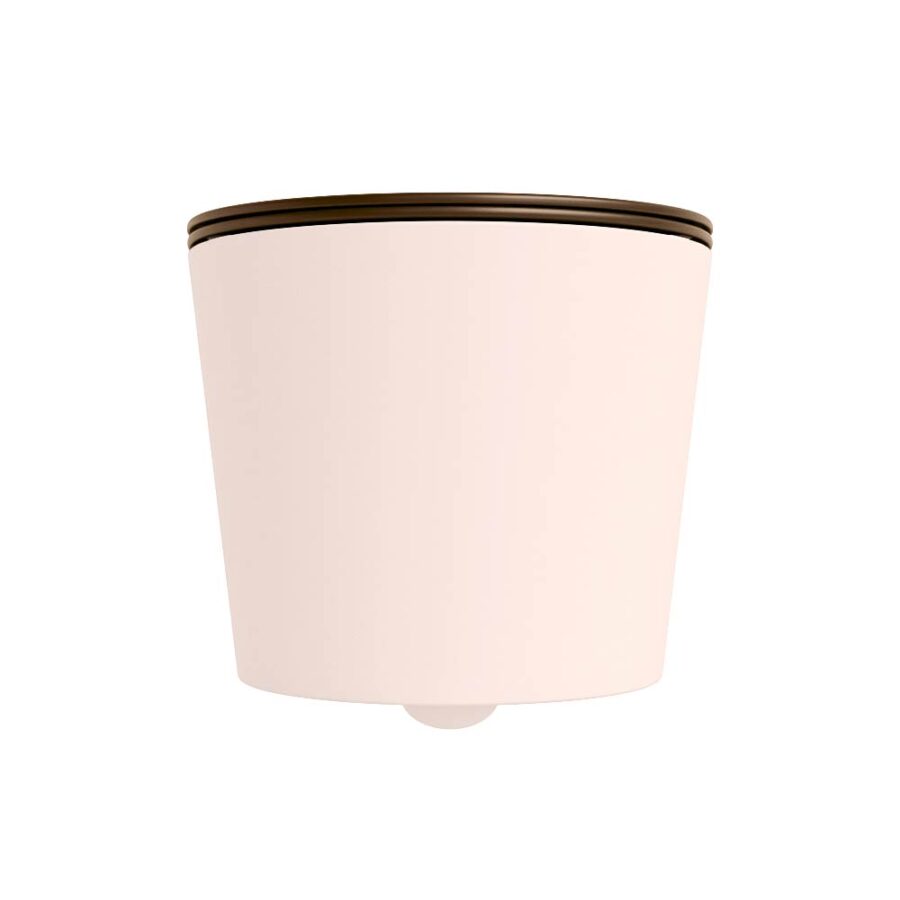MONDIAZ LAVIE hangend toilet single fire rimless diepspoel Rosee. Toiletzitting met quick-release & softclose Rust. - Afbeelding 7