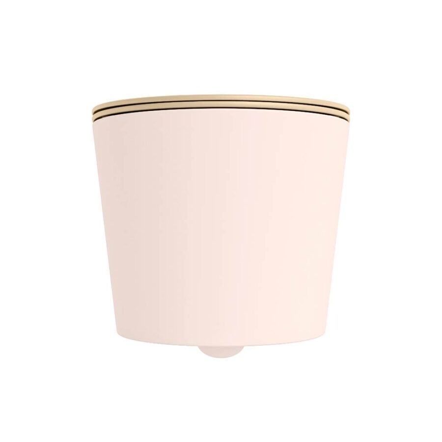 MONDIAZ LAVIE hangend toilet single fire rimless diepspoel Rosee. Toiletzitting met quick-release & softclose Sand. - Afbeelding 7