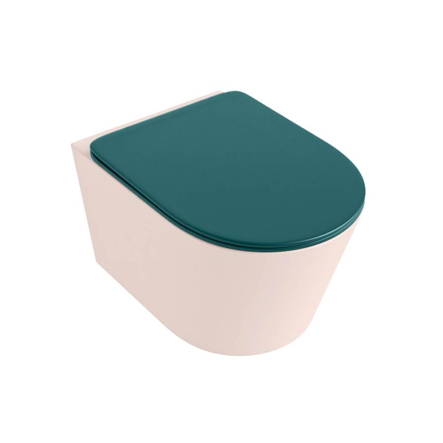 MONDIAZ LAVIE hangend toilet single fire rimless diepspoel Rosee. Toiletzitting met quick-release & softclose Smag. - Afbeelding 5