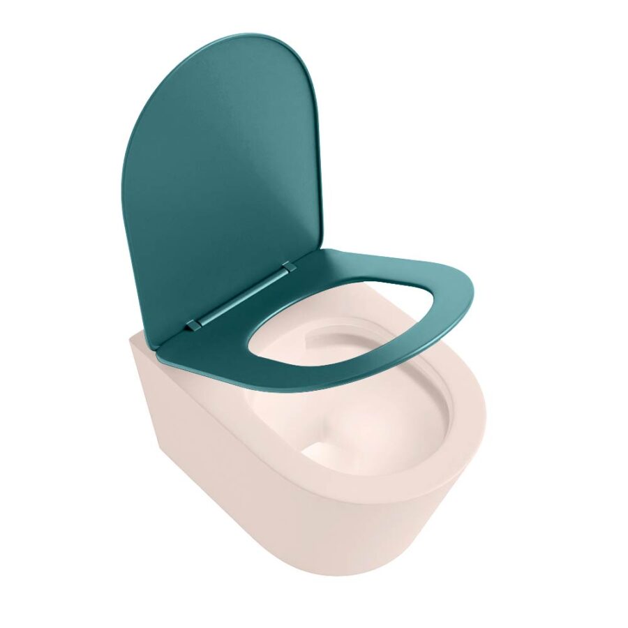 MONDIAZ LAVIE hangend toilet single fire rimless diepspoel Rosee. Toiletzitting met quick-release & softclose Smag. - Afbeelding 4