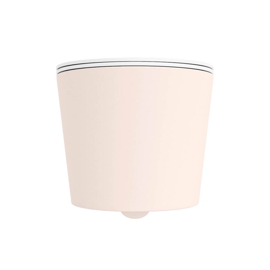 MONDIAZ LAVIE hangend toilet single fire rimless diepspoel Rosee. Toiletzitting met quick-release & softclose Talc. - Afbeelding 7