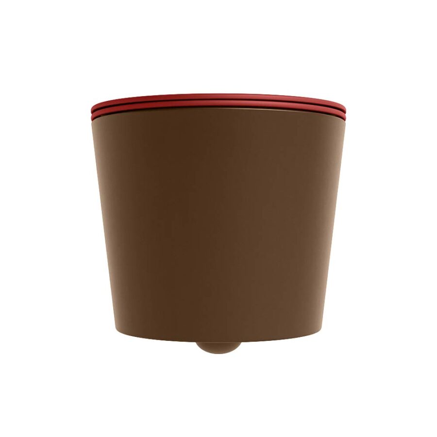 MONDIAZ LAVIE hangend toilet single fire rimless diepspoel Rust. Toiletzitting met quick-release & softclose Fire. - Afbeelding 7