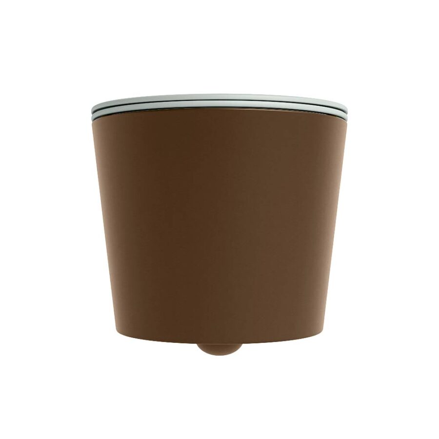 MONDIAZ LAVIE hangend toilet single fire rimless diepspoel Rust. Toiletzitting met quick-release & softclose Greey. - Afbeelding 7