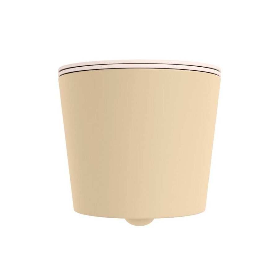 MONDIAZ LAVIE hangend toilet single fire rimless diepspoel Sand. Toiletzitting met quick-release & softclose Rosee. - Afbeelding 7