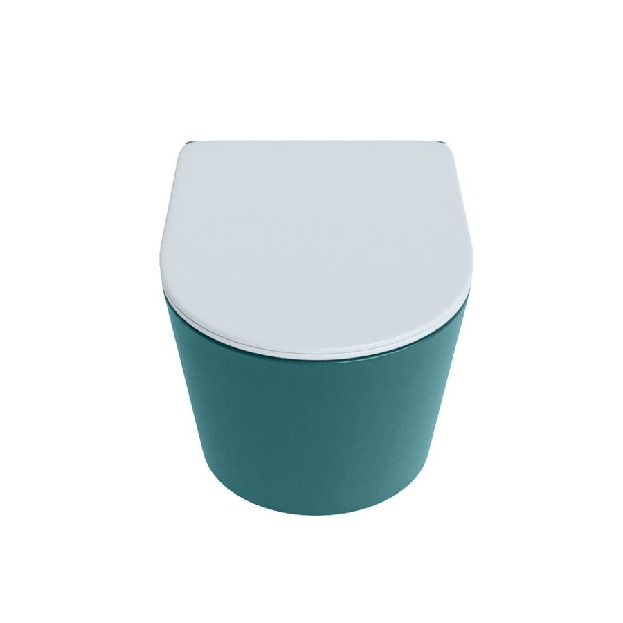MONDIAZ LAVIE hangend toilet single fire rimless diepspoel Smag. Toiletzitting met quick-release & softclose Clay. - Afbeelding 6