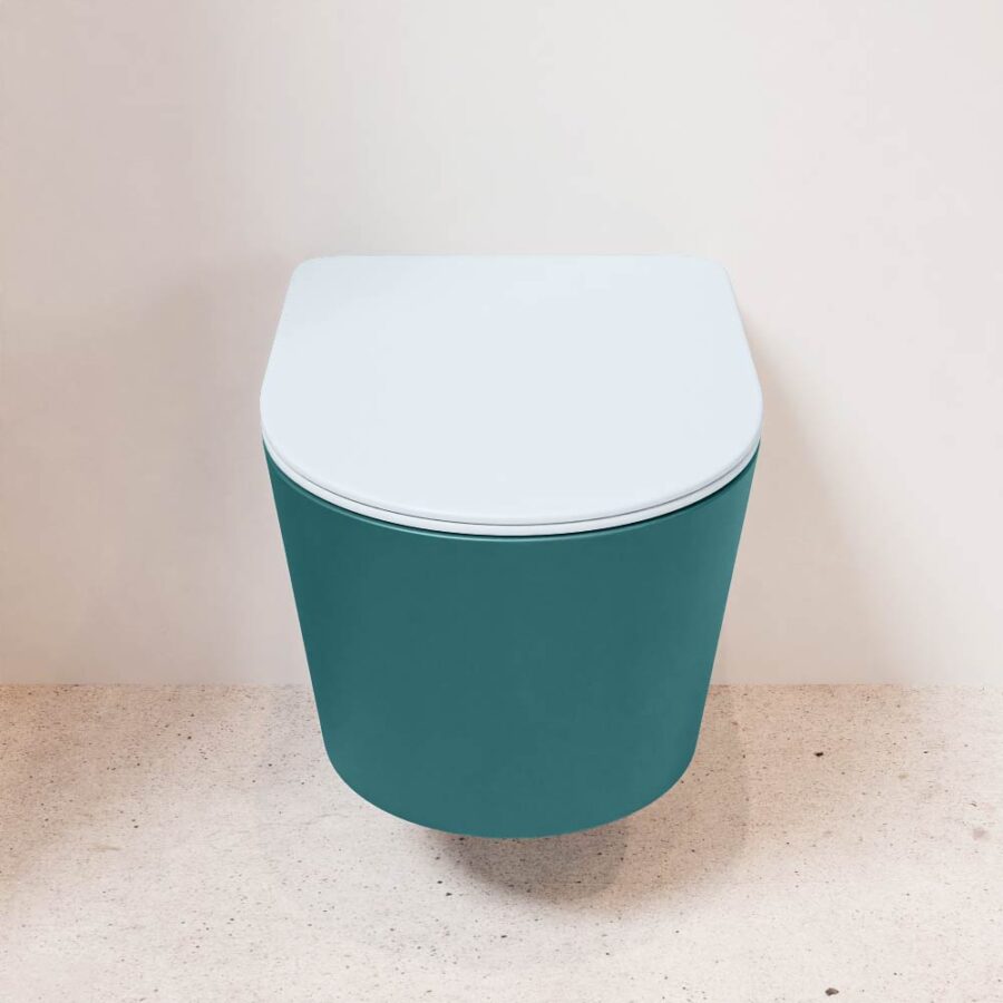 MONDIAZ LAVIE hangend toilet single fire rimless diepspoel Smag. Toiletzitting met quick-release & softclose Clay. - Afbeelding 2