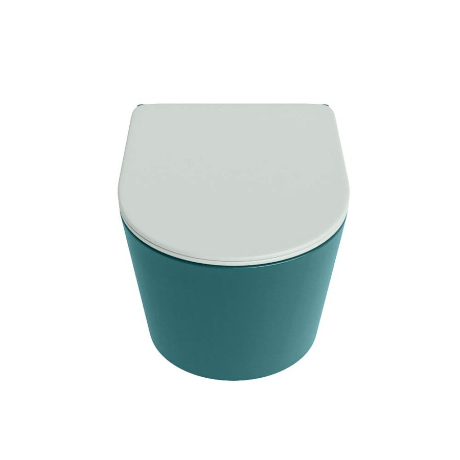 MONDIAZ LAVIE hangend toilet single fire rimless diepspoel Smag. Toiletzitting met quick-release & softclose Greey. - Afbeelding 6