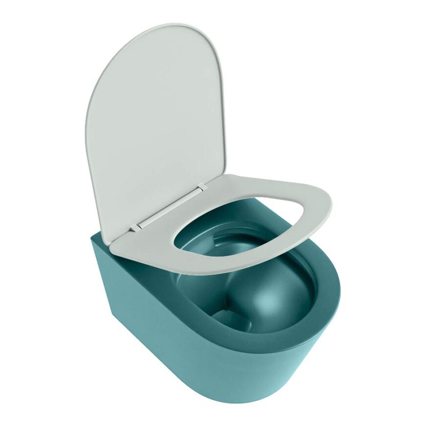 MONDIAZ LAVIE hangend toilet single fire rimless diepspoel Smag. Toiletzitting met quick-release & softclose Greey. - Afbeelding 4