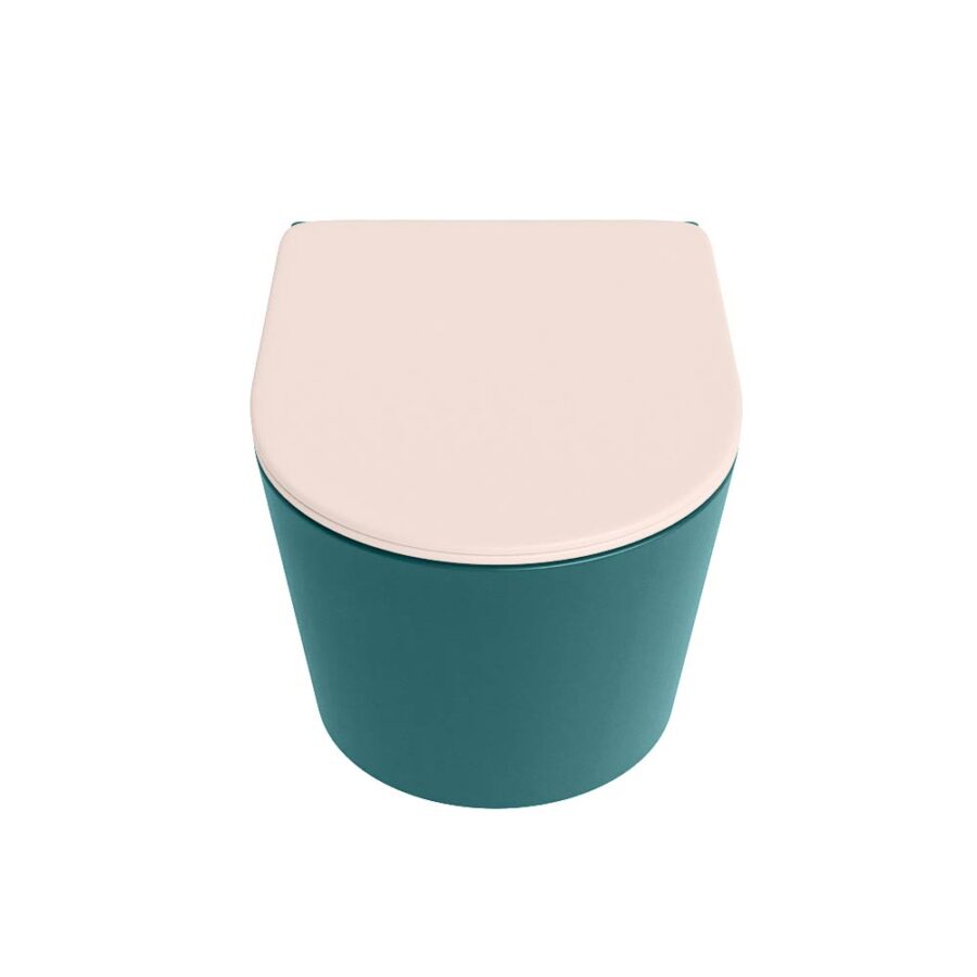 MONDIAZ LAVIE hangend toilet single fire rimless diepspoel Smag. Toiletzitting met quick-release & softclose Rosee. - Afbeelding 6