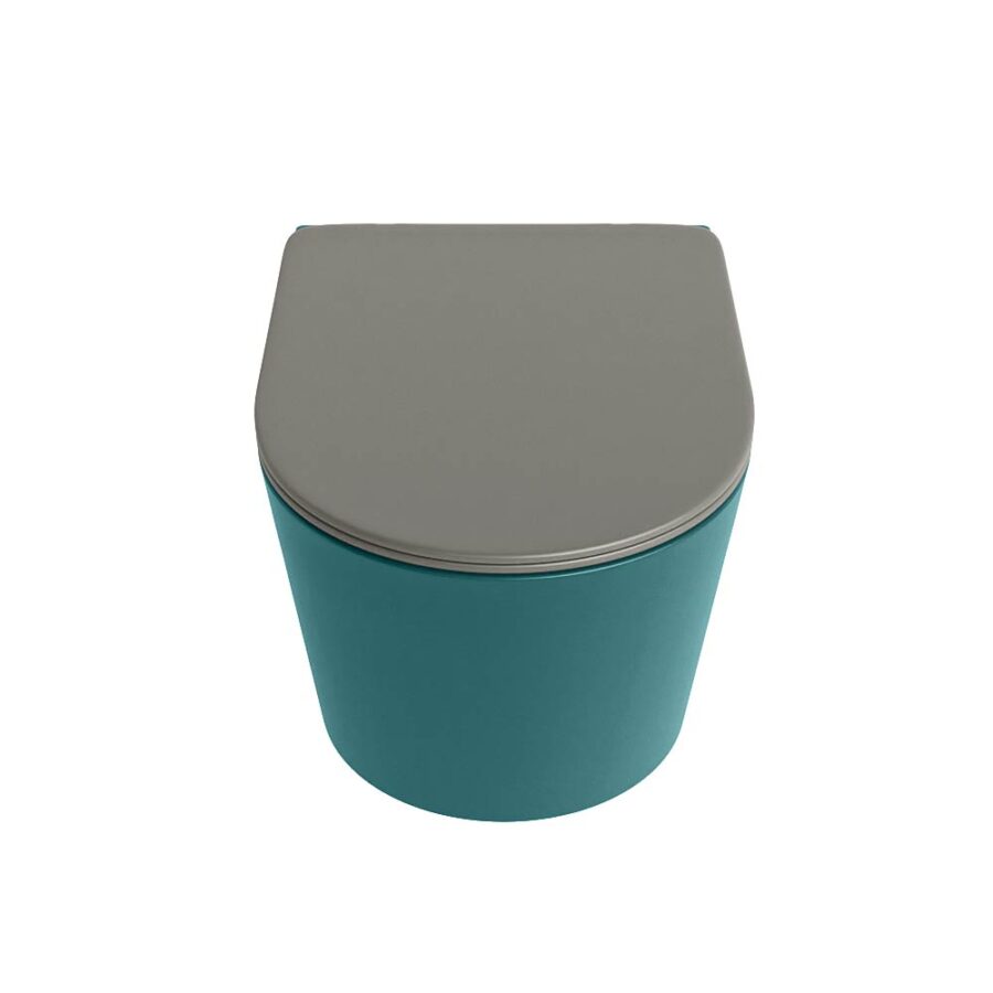 MONDIAZ LAVIE hangend toilet single fire rimless diepspoel Smag. Toiletzitting met quick-release & softclose Smoke. - Afbeelding 6