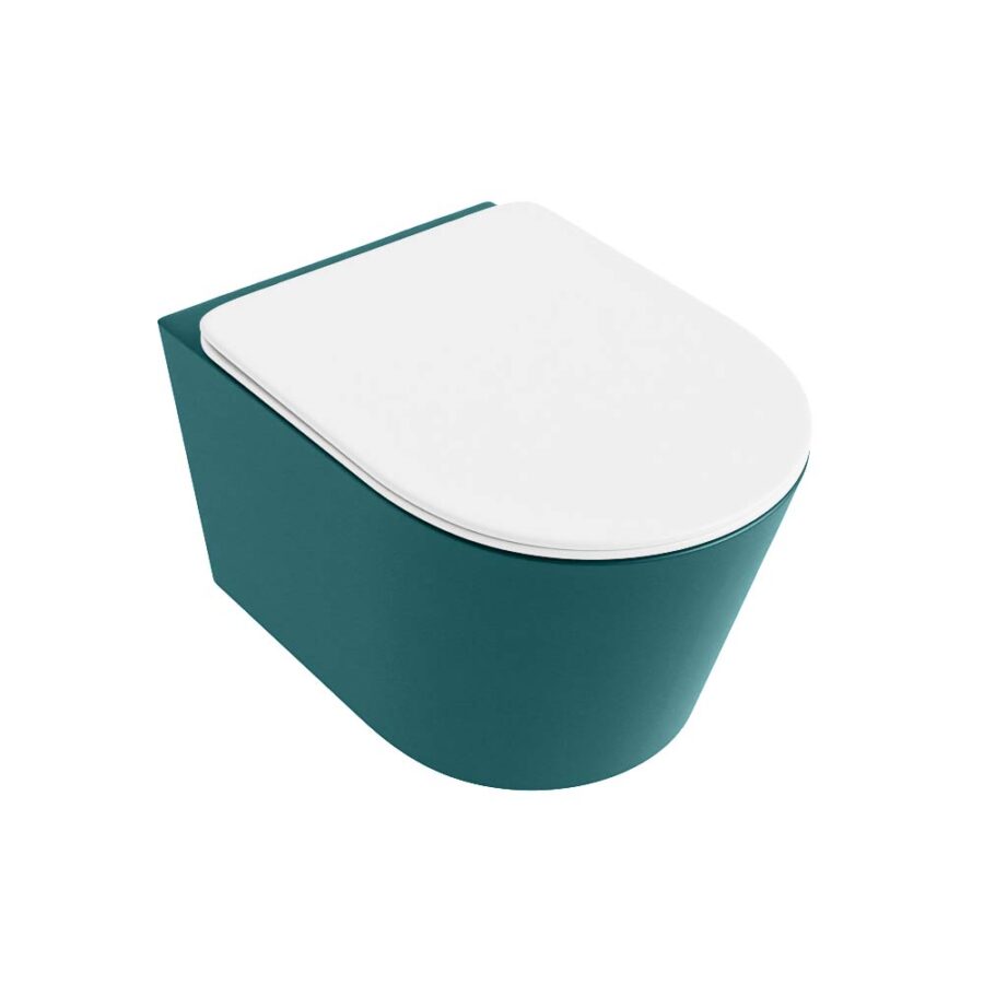 MONDIAZ LAVIE hangend toilet single fire rimless diepspoel Smag. Toiletzitting met quick-release & softclose Talc. - Afbeelding 5
