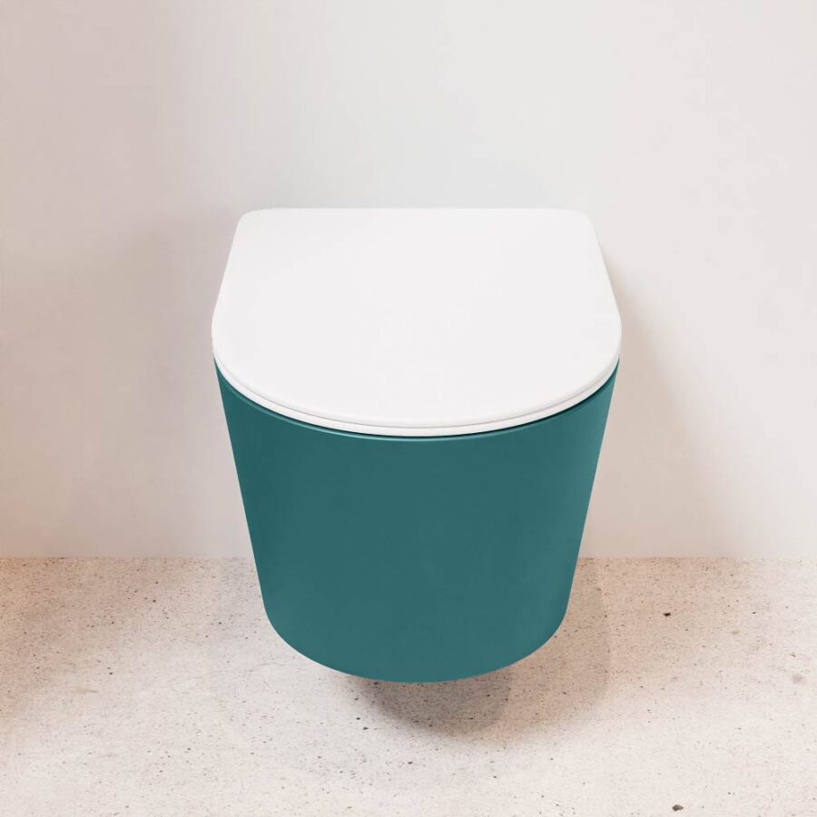 MONDIAZ LAVIE hangend toilet single fire rimless diepspoel Smag. Toiletzitting met quick-release & softclose Talc. - Afbeelding 2