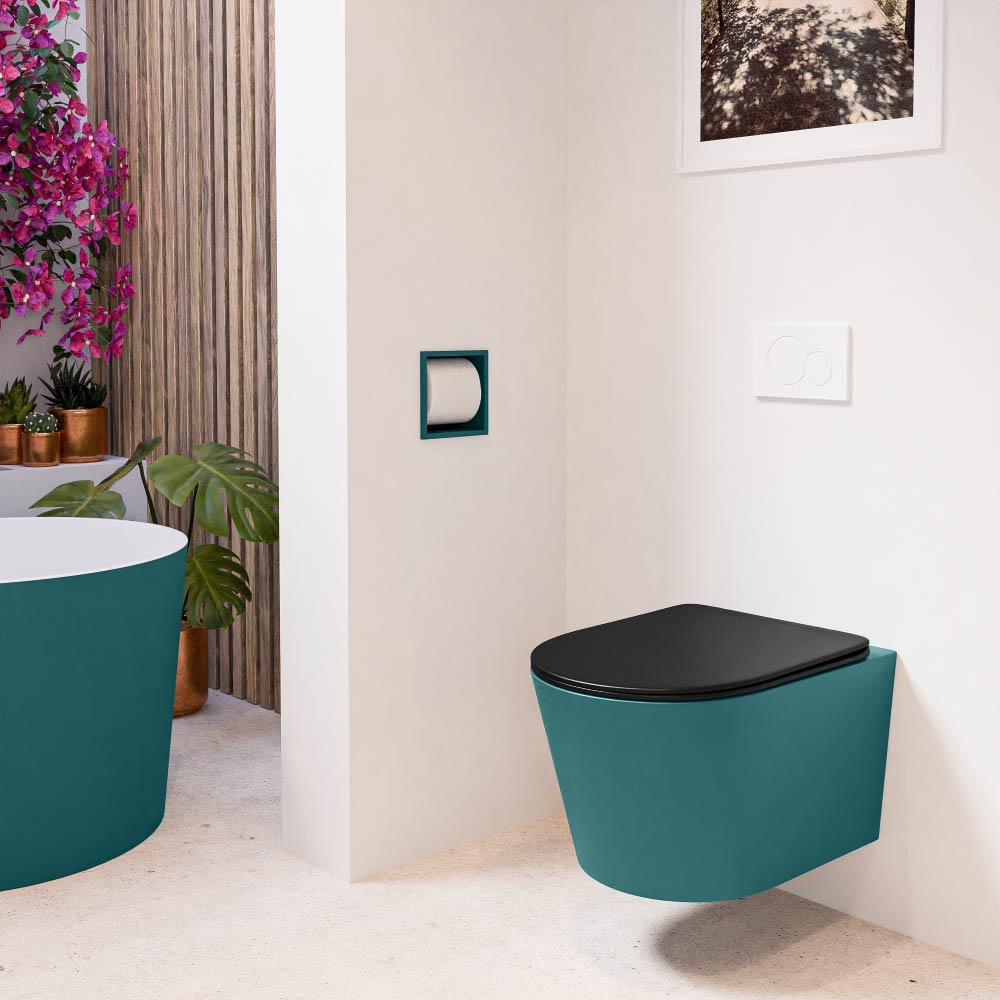 MONDIAZ LAVIE hangend toilet single fire rimless diepspoel Smag. Toiletzitting met quick-release & softclose Urban. - Afbeelding 3