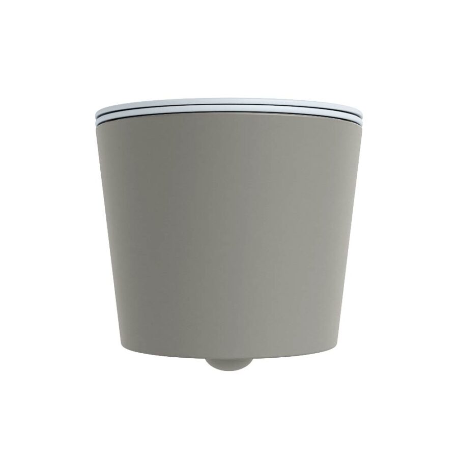 MONDIAZ LAVIE hangend toilet single fire rimless diepspoel Smoke. Toiletzitting met quick-release & softclose Clay. - Afbeelding 7