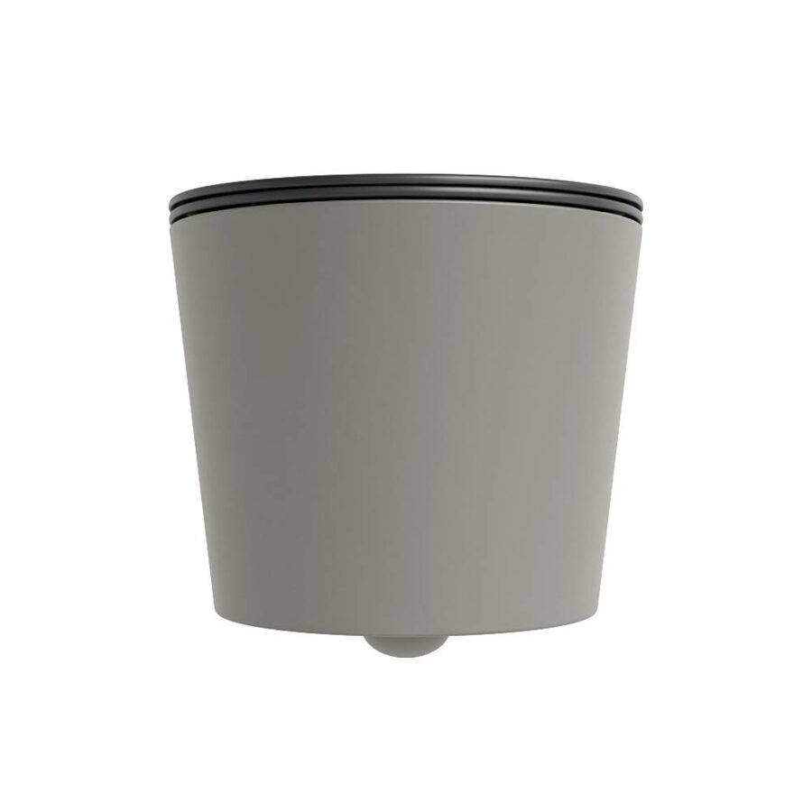 MONDIAZ LAVIE hangend toilet single fire rimless diepspoel Smoke. Toiletzitting met quick-release & softclose Dark Grey. - Afbeelding 7