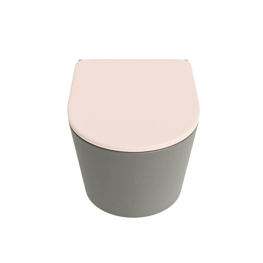 MONDIAZ LAVIE hangend toilet single fire rimless diepspoel Smoke. Toiletzitting met quick-release & softclose Rosee. - Afbeelding 6