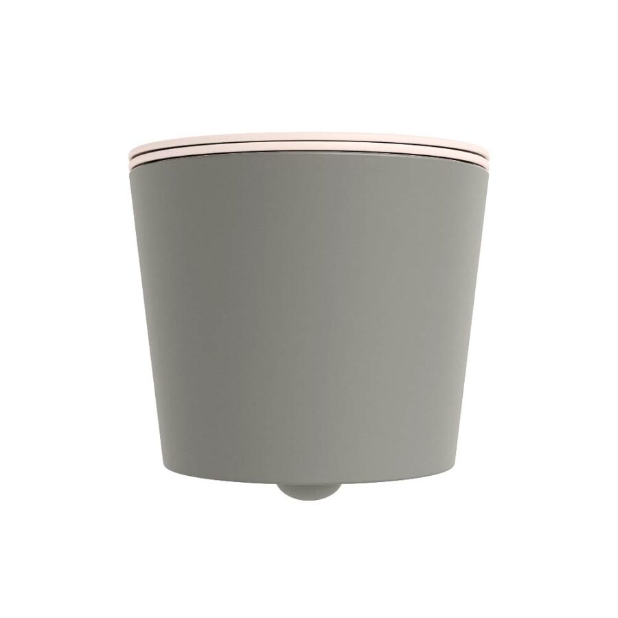 MONDIAZ LAVIE hangend toilet single fire rimless diepspoel Smoke. Toiletzitting met quick-release & softclose Rosee. - Afbeelding 7