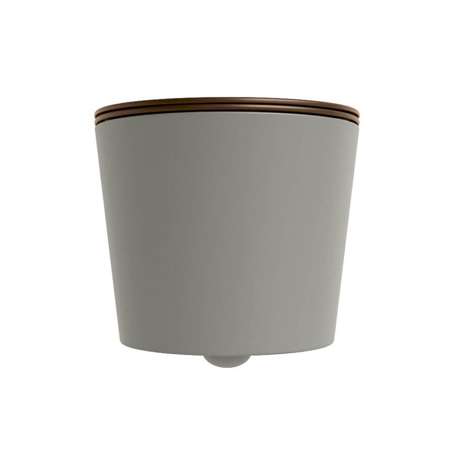 MONDIAZ LAVIE hangend toilet single fire rimless diepspoel Smoke. Toiletzitting met quick-release & softclose Rust. - Afbeelding 7