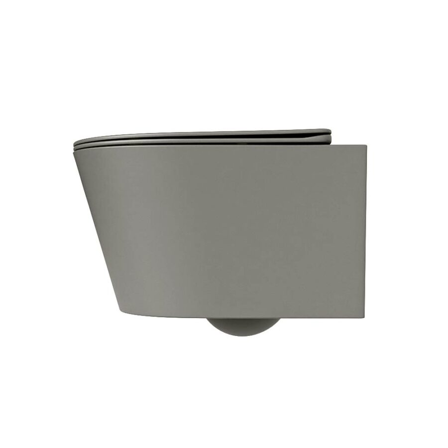 MONDIAZ LAVIE hangend toilet single fire rimless diepspoel Smoke. Toiletzitting met quick-release & softclose Smoke. - Afbeelding 8