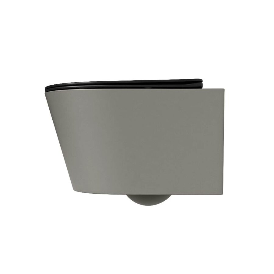 MONDIAZ LAVIE hangend toilet single fire rimless diepspoel Smoke. Toiletzitting met quick-release & softclose Urban. - Afbeelding 8