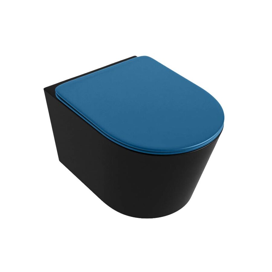 MONDIAZ LAVIE hangend toilet single fire rimless diepspoel Urban. Toiletzitting met quick-release & softclose Jeans. - Afbeelding 5