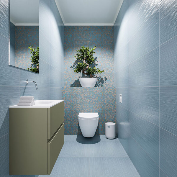 MONDIAZ ADA 60cm toiletmeubel army. LEX wastafel talc positie midden. Zonder kraangat