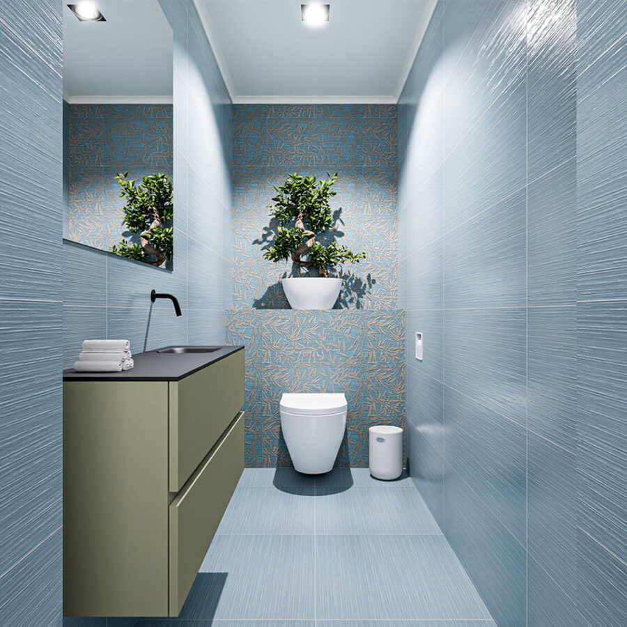 MONDIAZ ADA 100cm toiletmeubel army. LEX wastafel urban positie rechts. Zonder kraangat