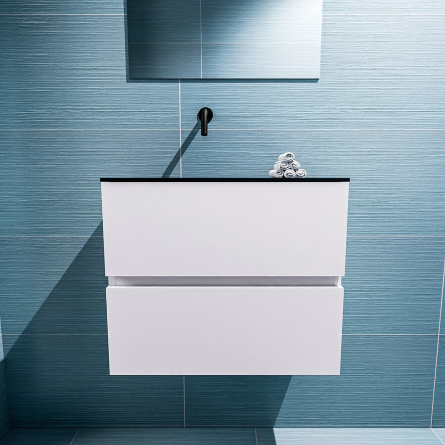 MONDIAZ ADA 60cm toiletmeubel cale. LEX wastafel urban positie links. Zonder kraangat - Afbeelding 3