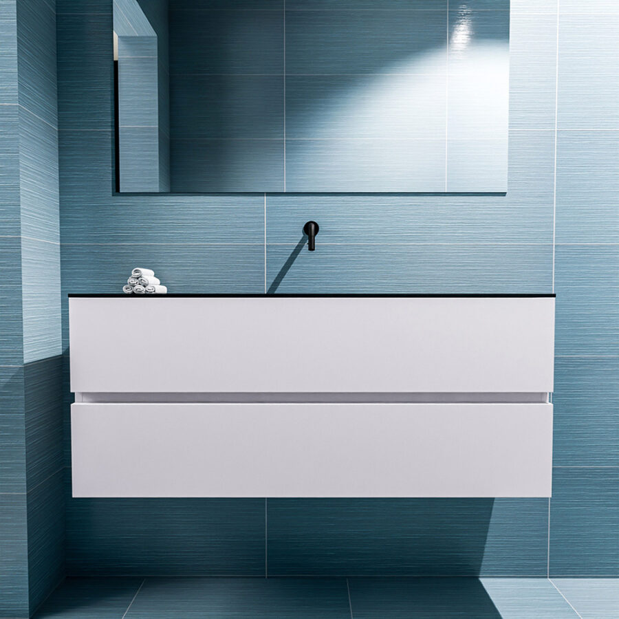 MONDIAZ ADA 120cm toiletmeubel cale. LEX wastafel urban positie midden. Zonder kraangat - Afbeelding 3