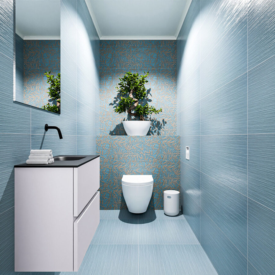 MONDIAZ ADA 60cm toiletmeubel cale. LEX wastafel urban positie rechts. Zonder kraangat