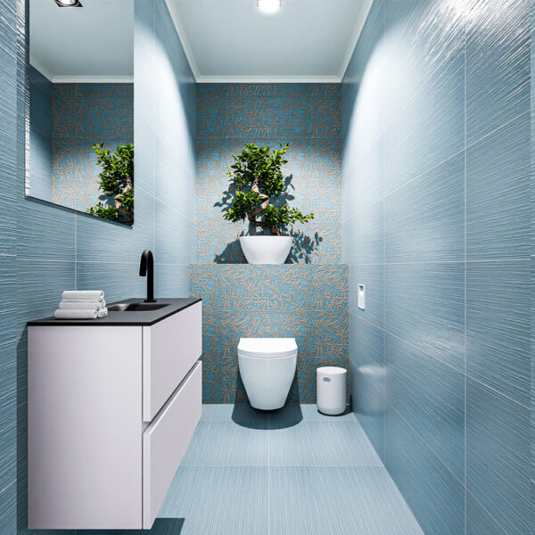 MONDIAZ ADA 80cm toiletmeubel cale. LEX wastafel urban positie midden. Met 1 kraangat