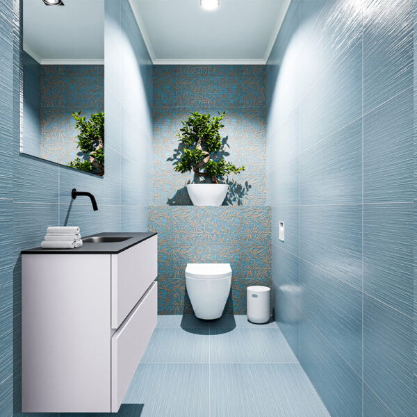 MONDIAZ ADA 80cm toiletmeubel cale. LEX wastafel urban positie midden. Zonder kraangat