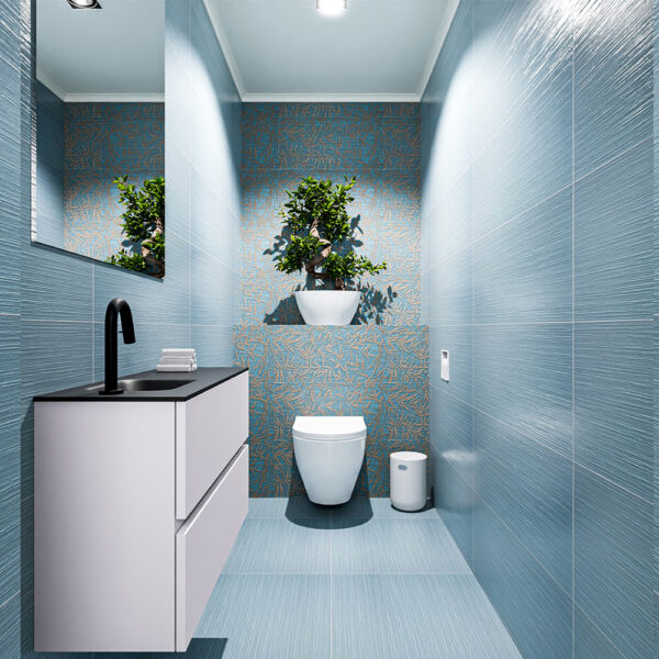 MONDIAZ ADA 80cm toiletmeubel cale. LEX wastafel urban positie links. Met 1 kraangat