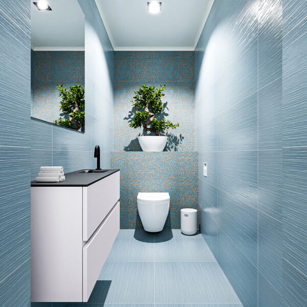 MONDIAZ ADA 100cm toiletmeubel cale. LEX wastafel urban positie rechts. Met 1 kraangat