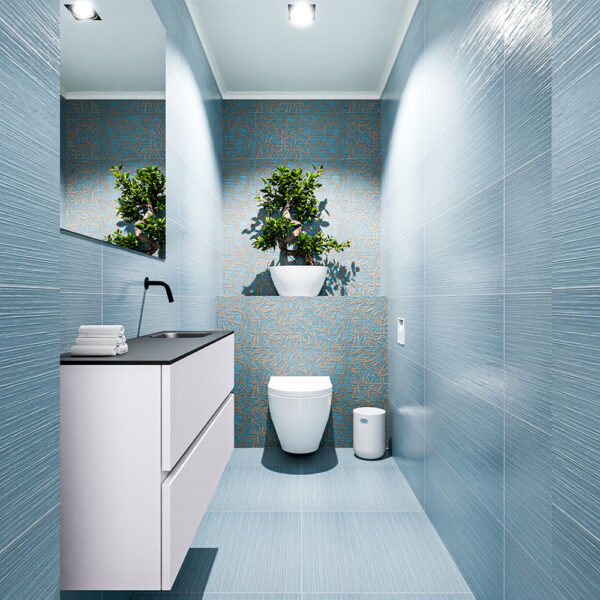 MONDIAZ ADA 100cm toiletmeubel cale. LEX wastafel urban positie rechts. Zonder kraangat