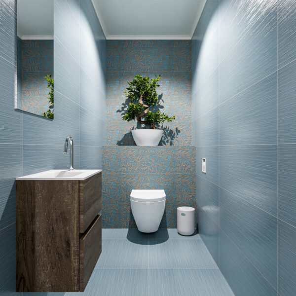 MONDIAZ ADA 40cm toiletmeubel dark brown. LEX wastafel talc positie links. Met 1 kraangat