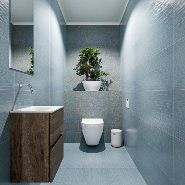 MONDIAZ ADA 40cm toiletmeubel dark brown. LEX wastafel talc positie links. Zonder kraangat