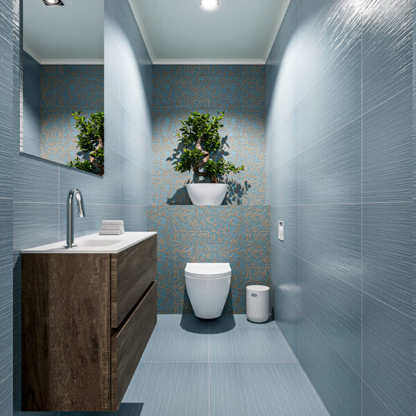 MONDIAZ ADA 80cm toiletmeubel dark brown. LEX wastafel talc positie links. Met 1 kraangat