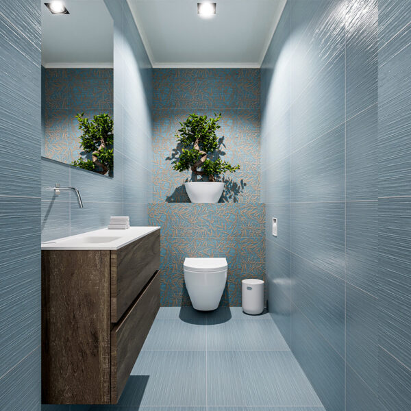 MONDIAZ ADA 100cm toiletmeubel dark brown. LEX wastafel talc positie links. Zonder kraangat